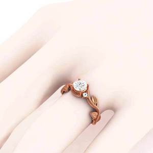 Anello a Foglia di Vite per Donne, Accessorio Semplice da Indossare Quotidianamente, Gioiello di Moda - Product Image 5