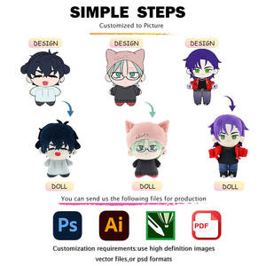 CE ASTM Animal en peluche pondéré apaisant pour l'anxiété Décor de pépinière Poupée personnalisée Animal mignon Porte-clés en peluche - Product Image 6