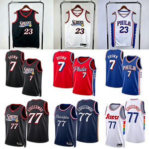 <span class=keywords><strong>Maillot</strong></span> de basket-ball personnalisé en gros avec logo, <span class=keywords><strong>maillot</strong></span> de basket-ball Philadelphia <span class=keywords><strong>76ers</strong></span>, <span class=keywords><strong>maillot</strong></span> d'entraînement respirant en mesh - Product Image 1