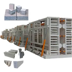 पूर्ण स्वचालित प्रणाली के साथ ईपीएस वॉल पैनल मशीन प्रीकास्ट कंक्रीट हाउस सीमेंट सैंडविच वॉल बोर्ड उत्पादन लाइन