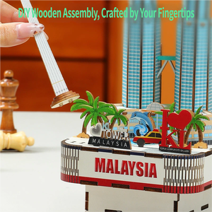 Caja de Música de Madera 3D Creativa Chaotong, Rompecabezas de Madera para Construir, Modelo Educativo, Juguete para Niños, Manualidades y Juego - Product Image 5