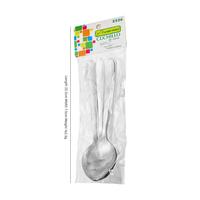 GEMEI 6 pièces Cuillères à dîner Fourchettes Set Cuillères à couverts en acier inoxydable durable de qualité alimentaire et résistant à la rouille Set à manger Cuillère de table