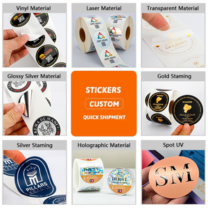 Bán buôn cá nhân vòng ba chiều nhãn lá vàng in logo chết cắt Holographic cap Sticker tùy chỉnh hat dán - Product Image 6