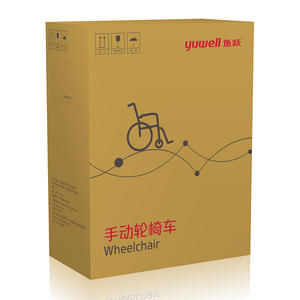 รถเข็นวีลแชร์แบบแมนนวลยูเวลล์ 2000 โครงอะลูมิเนียมอัลลอยด์ น้ำหนักเบา พับได้ ใช้เข็นได้ เหมาะสำหรับผู้สูงอายุและเด็ก - Product Image 3