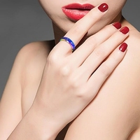 Offre Spéciale 6MM Bande En Acier Inoxydable Confort Fit Sensible À La Température Arc-En-Ciel Changement De Couleur Anneaux D'humeur