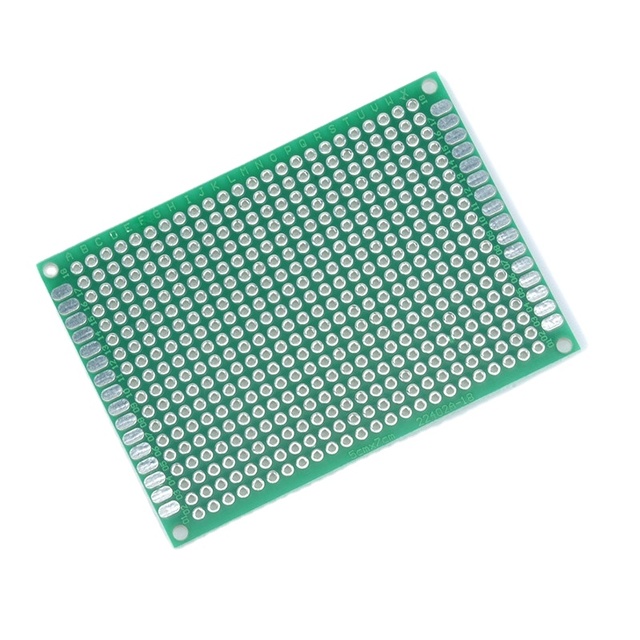 5x7cm Double Side Prototype Soldering PCB 5*7cm Universal DIY Copper Printed Circuit Board 2.54mm Point to Point 432 holes FR-4