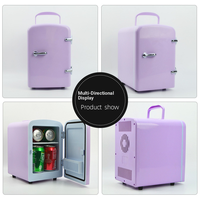 Kulkas Mini Termoelektrik Baru 24V 110V 220V 4L untuk Penggunaan di Luar Ruangan, Berkemah, Mobil, Rumah & Hotel