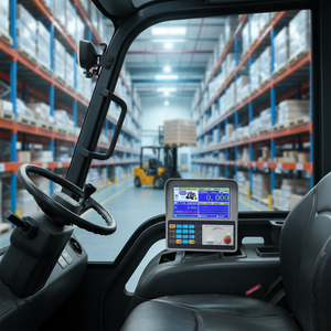 Pushton fiable mécanique chariot élévateur balance ABS matérielLCD OEM/ODM pour la vérification du poids de la cargaison - Product Image 1