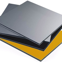 Panneau composite en aluminium ACP ACM 4 mm Alucobond 1220x2240 PVDF PE écologique pour façade de bâtiment