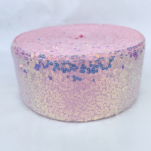 Hot Bán 3 "7.5Cm Nhiều Màu Sắc Sequin Mỗi Cuộn Cho Phụ Kiện Tóc Bow Sequin Chuỗi Trong Cuộn Và Quà Tặng Gói Webbing - Product Image 6