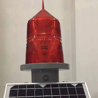 Feu de signalisation solaire rouge 60W, type A haute intensité ICAO, en alliage d'aluminium durable pour tour de refroidissement ADL-60W-RE