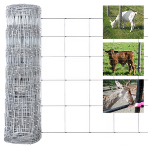 Clôture de champ à charnières galvanisées résistante à la corrosion, 4'x165', fil 14GA pour bétail, chevaux, moutons, ferme - Product Image 1
