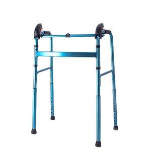 Foster Stair Climbing <b>Walker</b> Aluminum Alloy Blue <b>Folding</b> For Elderly And Disabled With Height Adjustment - Product Image 3