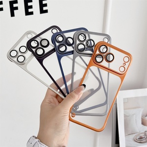 เคสโทรศัพท์แบบแข็งเคลือบด้านป้องกันรอยขีดข่วนขอบเรียบ พร้อมการป้องกันเลนส์กล้องด้วยการเคลือบไฟฟ้า สำหรับ iPhone 17 16 15 Pro Max - Product Image 1