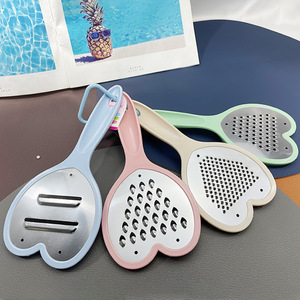 Precio al por mayor: cepilladora resistente de gama alta de acero inoxidable de 4 vías en forma de corazón, mango de PP de diseño clásico y de moda - Product Image 3