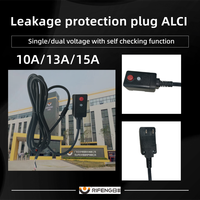 Adaptateur électrique industriel et domestique RIFENG ALCI IP54, prise à 2 broches, 10A/13A/15A US, avec contrôle de sécurité ETL et détection de fuite