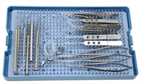 Juego de Instrumentos Quirúrgicos para Cataratas de Acero Inoxidable de 21 Piezas, Juego Oftálmico para Microcirugía con Caja de Esterilización