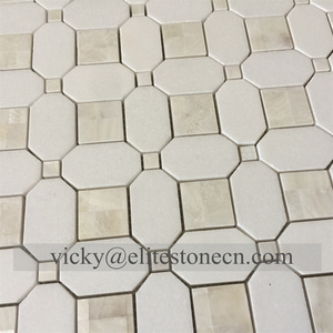 Pallas Water Jet Football Design madreperla conchiglia di <span class=keywords><strong>mare</strong></span> e tessere di mosaico in pietra di marmo bianco Thassos - Product Image 2