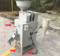 Mini fraiseuse à riz portable grain millet machines de traitement de riz brun blanc pour usage domestique rouleau en caoutchouc
