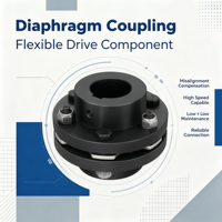 Accouplement à diaphragme en acier inoxydable SFS haute résistance, garantie 1 an, capacité de couple puissante, compensation fiable des déviations