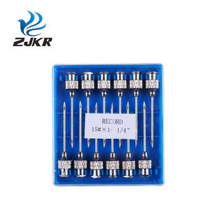 KD405 vacinação veterinária injeção <span class=keywords><strong>intramuscular</strong></span> cânula agulhas com cubo latão redondo - Product Image 4