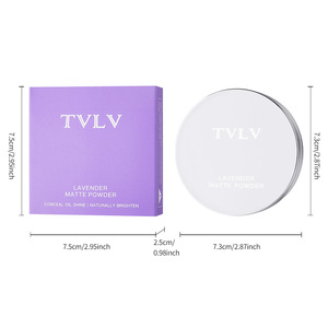 Cosméticos de Efecto Suave para Todo Tipo de Piel, Polvo Compacto Profesional, Control de Grasa, Polvo Prensado de Larga Duración, Maquillaje Facial Resistente al Agua - Product Image 1