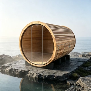 <strong>The</strong> Red Cedar Cylindrical Sauna <strong>Room</strong> Has Fine Wood That Does Not Absorb Odors, and <strong>the</strong> Indoor air Is always Fresh - Product Image 5