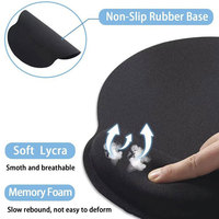 Tapis de souris en EVA avec repose-poignet en mousse à mémoire de forme, antidérapant, idéal pour le bureau, vente en gros, directement du fabricant