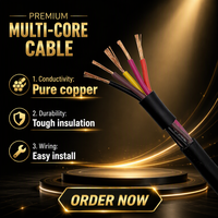 Câble électronique multiconducteur 0,5 mm²*5C + remplissage, diamètre extérieur 6,6 mm, du fabricant