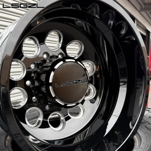 Jante double en alliage forgé de luxe personnalisé pour camion Ford RAM 8x180 8x200 8x165.18*5.5 8.6.5 22 24 26 28 <span class=keywords><strong>30</strong></span> pouces jante brillante - Product Image 3