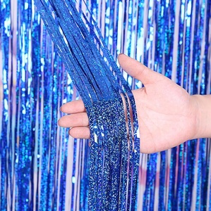 <span class=keywords><strong>Rideau</strong></span> <span class=keywords><strong>à</strong></span> <span class=keywords><strong>frange</strong></span> métallique scintillant 1x3M, 1 pièce, paillettes en feuille d'aluminium, pour mariage, <span class=keywords><strong>fête</strong></span>, anniversaire, nouvel an, joyeux noël, stand de Photo - Product Image 3