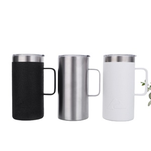Vente en gros <span class=keywords><strong>de</strong></span> gobelet en acier inoxydable isolé à double paroi <span class=keywords><strong>de</strong></span> 20oz <span class=keywords><strong>chope</strong></span> à bière personnalisée avec poignée - Product Image 1