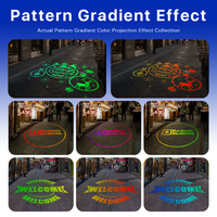 Proyector LED de texto con logotipo personalizado, efectos de patrón dinámico, foco degradado impermeable Ip65 para iluminación, luces publicitarias