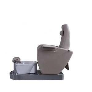 2025 Luxury Modern Light Grey Spa Chair Electric Foot Reflexology Manicure Pedicure Chair for Nail Salon - Product Image 1