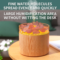 Diffuseur d'arômes en cristal naturel avec humidificateur, fonctionnement silencieux à 35 dB, alimentation USB, réservoir d'eau inférieur à 0,5 L, utilisation domestique