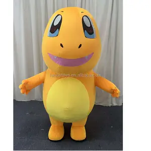 Popular Pikachu Charmander Cartoon Character Mascots Handmade Inflatable Cosplay Animal mascot