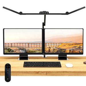 Lámpara de Escritorio LED con Clip, Transformable y Ajustable, 3 Fuentes de Luz, 20W, CCT CRI92 24V 3000-6500K, para Oficina, Estudio, Lectura, Luz de Trabajo - Product Image 3