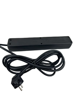 Cable de Extensión de Alta Calidad con Enchufe Francés de 250V y 5 Tomas, Cable de Cobre de 1.5m/3m/5m, Regleta de Alimentación 3x1.0 16A SDK con Autoprueba