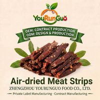 Daging Sapi Kering OEM dalam Kemasan Besar, Rasa Pedas, Kenyal, Berbumbu Cabai, Camilan Protein, Bumbu Alami 10kg
