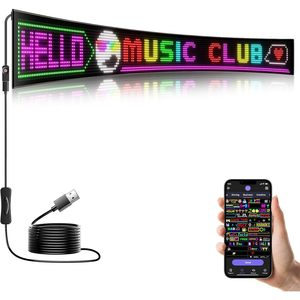 LED Sign 77x8in APP Control Scrolling Text Waterproof Flexible USB Powered for <b>Window</b> Display - Product Image 1