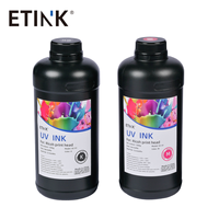 Encre UV à forte adhérence neutre pour encres d'impression G5 G6 CE4M, impression de coques de téléphone, impression de boîtes cadeaux, WCMYK 1000ML
