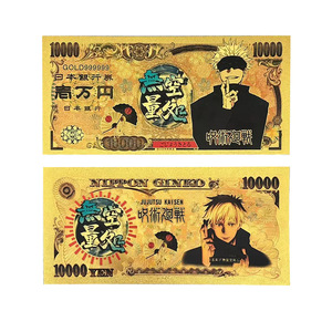 Set de Billetes con Temática de Magia Moderna, Recubiertos en Oro de 24K, Tarjeta Conmemorativa de PVC Impermeable, Colección de Recuerdos de Anime, Regalo - Product Image 2