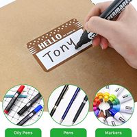 Etiqueta Adhesiva de Papel Personalizada de Fábrica, Resistente al Agua y al Aceite, de Fuerte Adhesión, Escribible