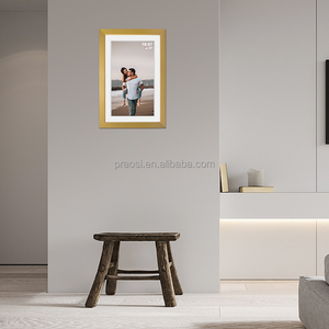 Pour cadre photo numérique en bois Wifi cadre photo numérique intelligent IPS écran tactile <span class=keywords><strong>Photos</strong></span> vidéo Via Frameo montage mural à rotation automatique - Product Image 4