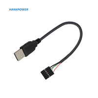 Cable Dupont de placa base, conector USB 2,0 tipo A macho A hembra de 9 pines, 2,54mm