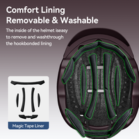 Casque de vélo électrique léger tout temps avec protection faciale, compatible OEM, pour tous les cyclistes (unisexe)