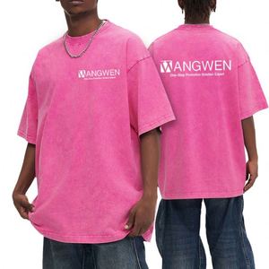 เสื้อยืดสตรีทแวร์ขายส่ง ออกแบบลายพิมพ์ตามสั่ง ทรงโอเวอร์ไซส์ สไตล์ฮิปฮอป น้ำหนัก 200 กรัม ลายมัดย้อมสีพื้น สำหรับผู้ชาย - Product Image 6