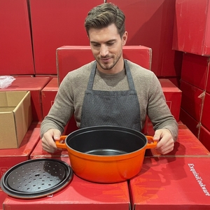 Marmite en fonte émaillée épaissie, antiadhésive et résistante à la rouille, pour cuisinières à induction et à gaz, usage domestique, cuisson à l'induction et mijotage - Vente en gros usine - Product Image 6