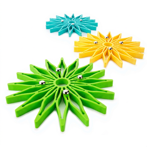 Anax Star Shaped Heat Resistant Plastic <b>Trivet</b> Mat Set 3 Pcs Durable Washable Non-Slip Custom Design - Product Image 1