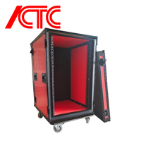 Flight case robuste pour amplificateur vertical 18U (12/14/16/18 espaces) avec roulettes